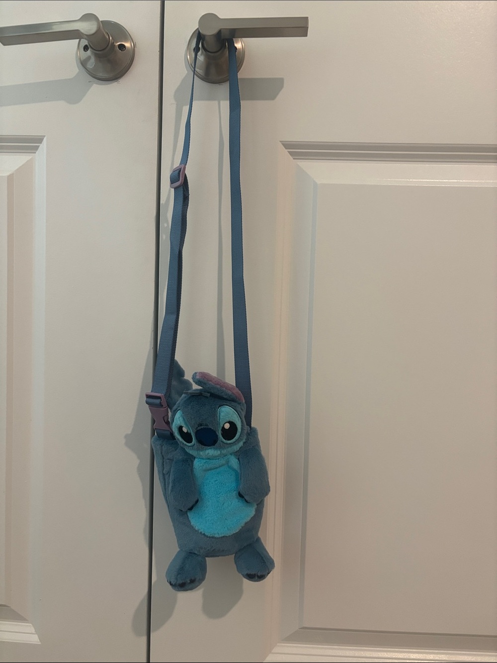 Disney Stitch Plush Drink crossbody Bag - Blue